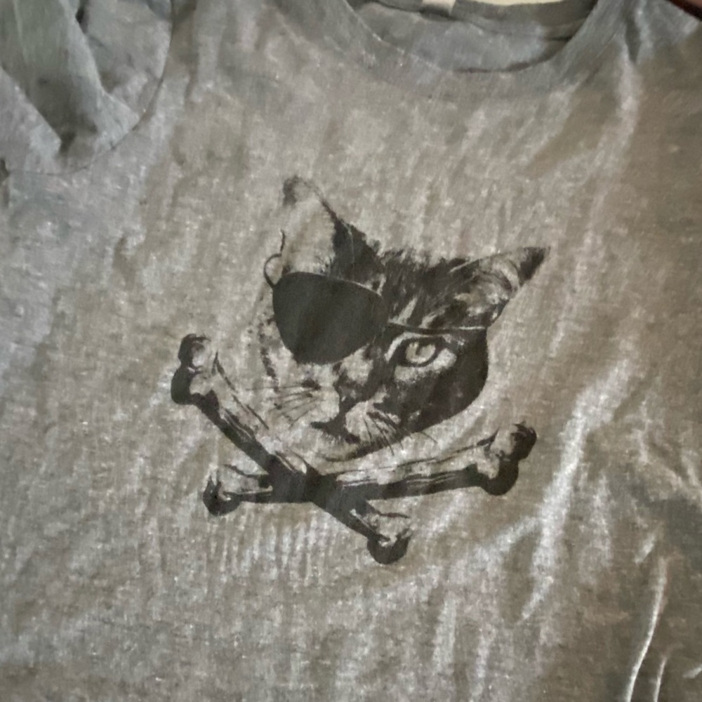 Next Level Apparel Cat With Eye Patch T-Shirt - image 4